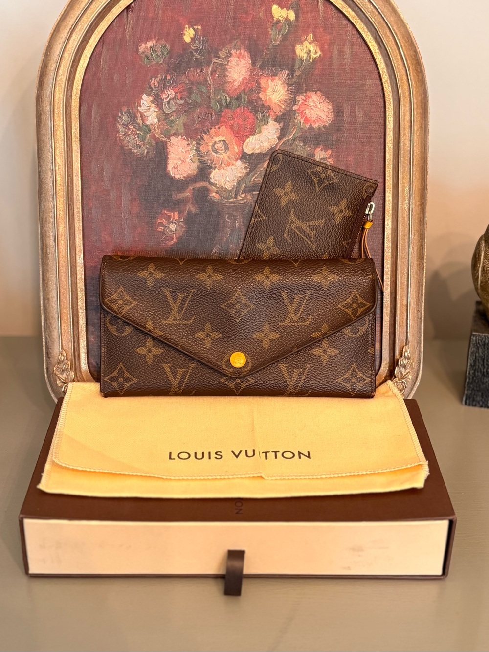 Louis Vuitton Monogram Canvas Josephine Wallet in Citron